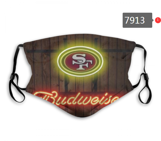 NFL 2020 San Francisco 49ers #4 Dust mask with filter->nfl dust mask->Sports Accessory